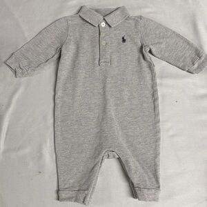 Ralph Lauren - Soft Grey Knit one piece Romper/Jumpsuit